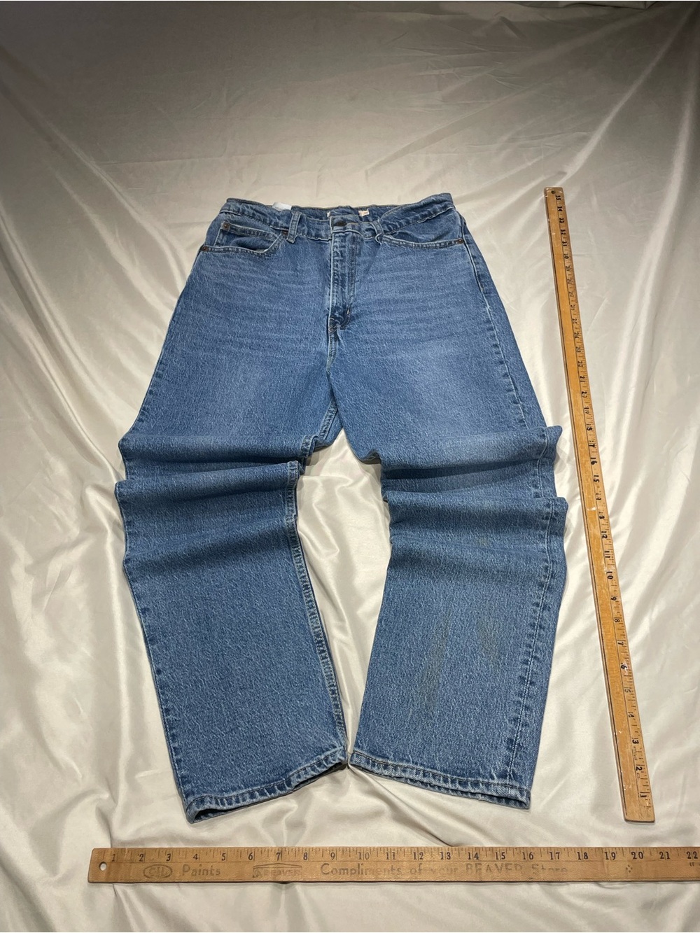 Levi’s Premium Big E Straight Leg Jeans Women’s W29 L29 Medium Wash Denim